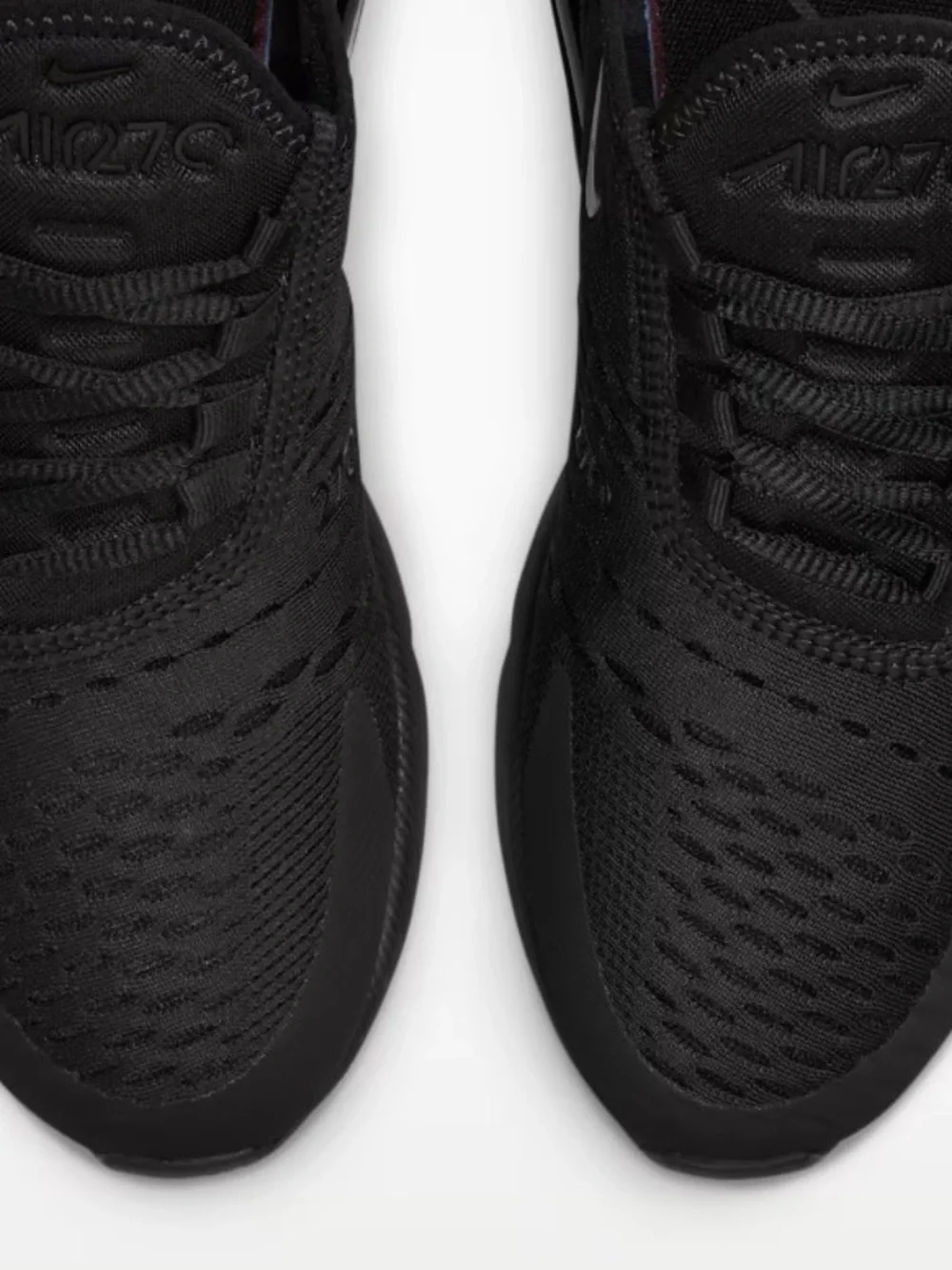 Nike Air Max 270 Women’s 6.5 Triple Black Sneakers Running Shoes AH6789-006